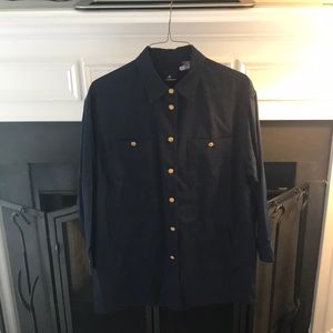 Liz Sport 100% Cotton Button Down